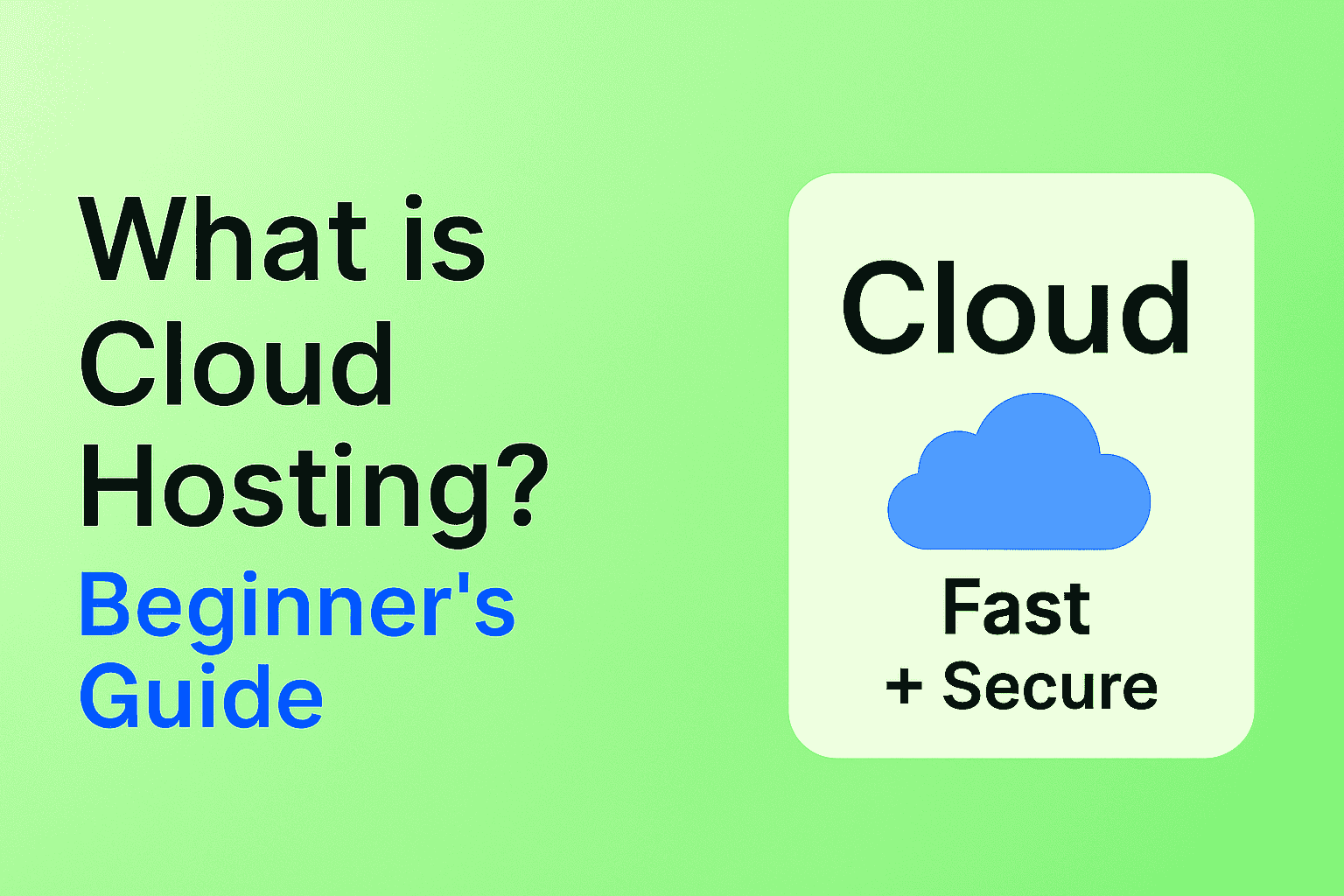 What is Cloud Hosting